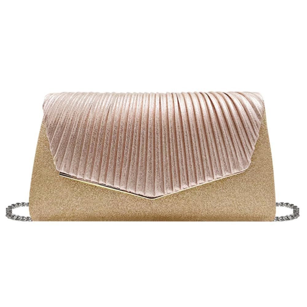 Shining Chic Clutch – Evening Handbag for Prom & Weddings with Chain